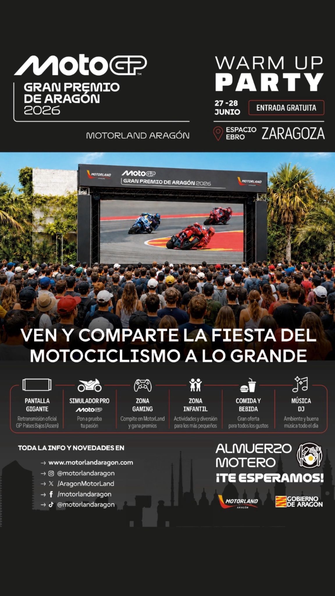 WarmUp Party de MotoGP en Zaragoza-