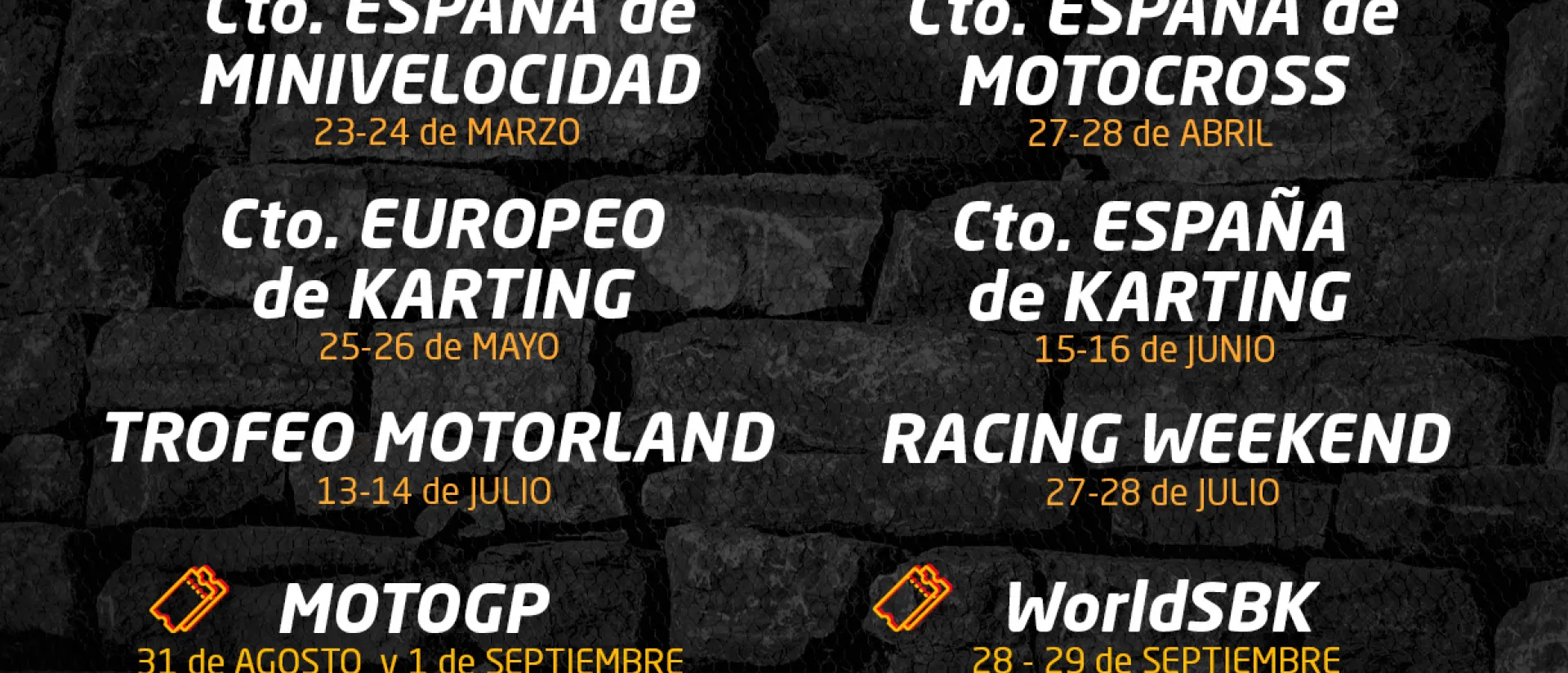 MotorLand Aragón presenta su calendario deportivo con una gran variedad de disciplinas y competiciones en sus diferentes circuitos MotorLand Aragón presenta su calendario deportivo con una gran variedad de disciplinas y competiciones en sus diferentes circuitos