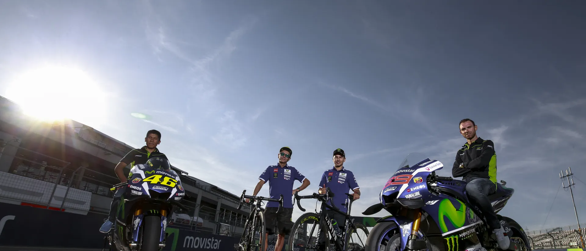 Encuentro de los pilotos del Movistar Yamaha con Nairo Quintana y Alejandro Valverde Encuentro de los pilotos del Movistar Yamaha con Nairo Quintana y Alejandro Valverde