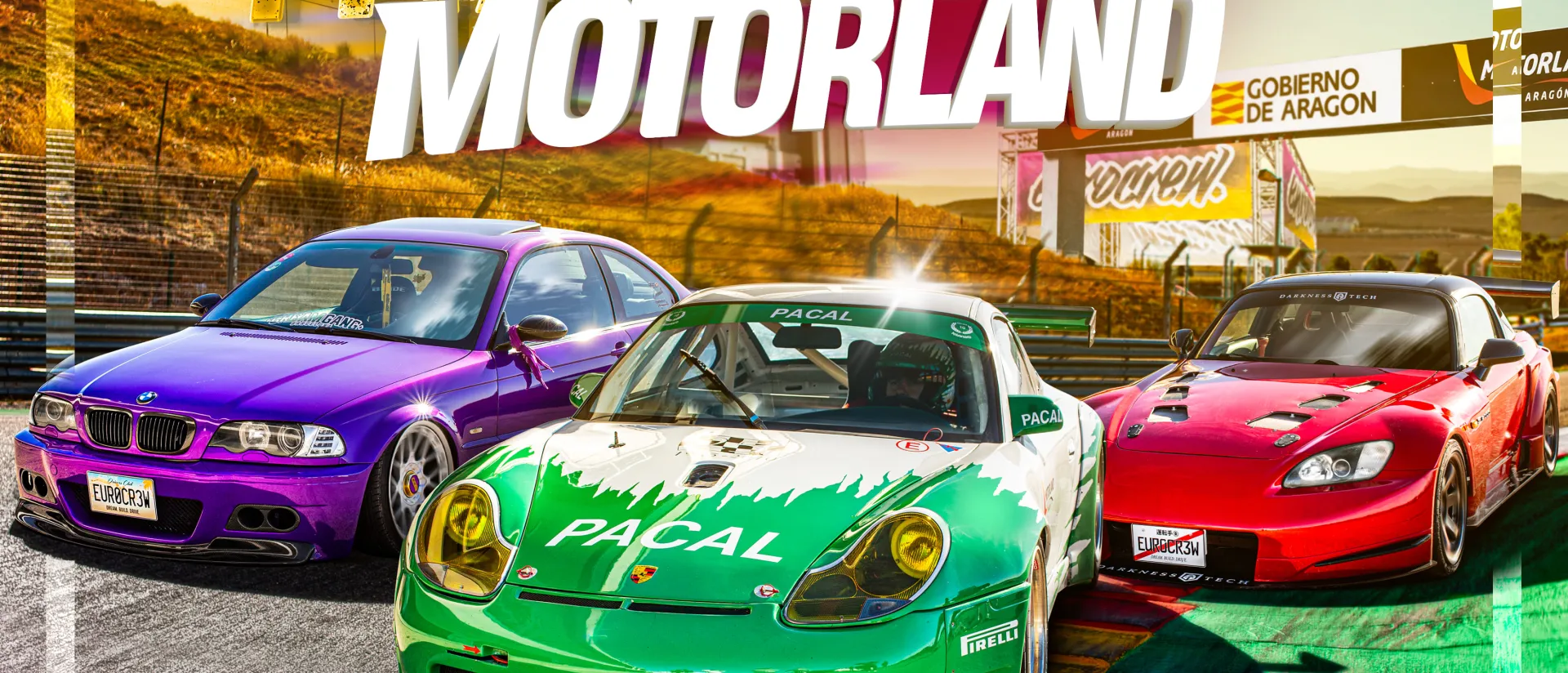 Eurocrew llega a MotorLand Aragón con un TrackDay de alto nivel más su gran espectáculo de Drift y Stunt en el paddock 