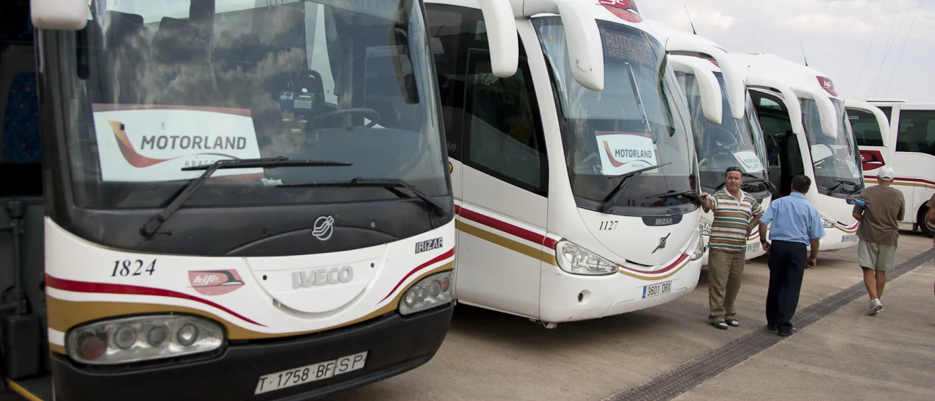 Preparado el dispositivo de autobuses para el Gran Premio Movistar de Aragón de MotoGP Preparado el dispositivo de autobuses para el Gran Premio Movistar de Aragón de MotoGP