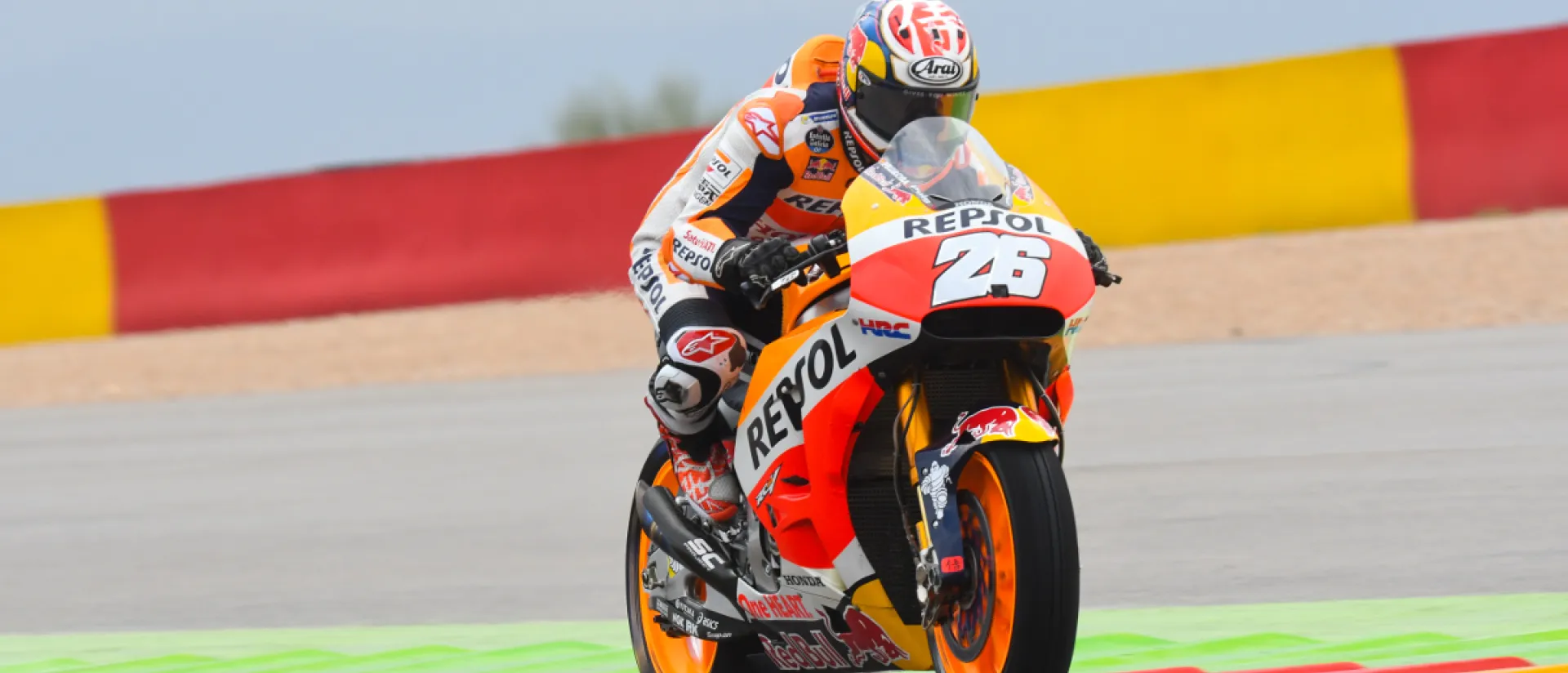 Pedrosa marca el ritmo en los libres del Gran Premio Movistar de Aragón de MotoGP Pedrosa marca el ritmo en los libres del Gran Premio Movistar de Aragón de MotoGP