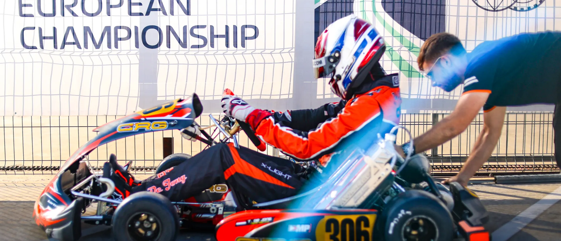 Primer día de lucha contra el crono para los pilotos del Campeonato de Europa de Karting en MotorLand Aragón