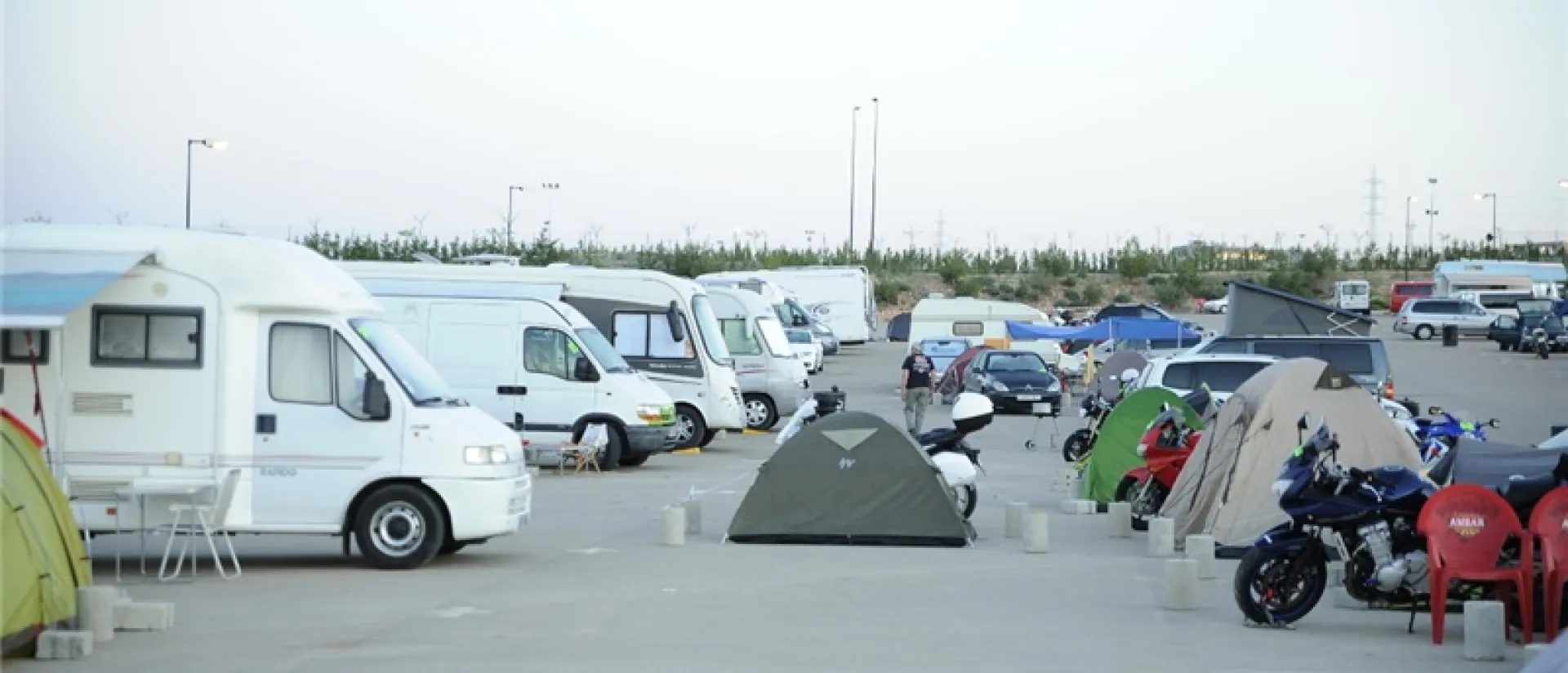 Still open for reservation within the official camping area for Superbikes