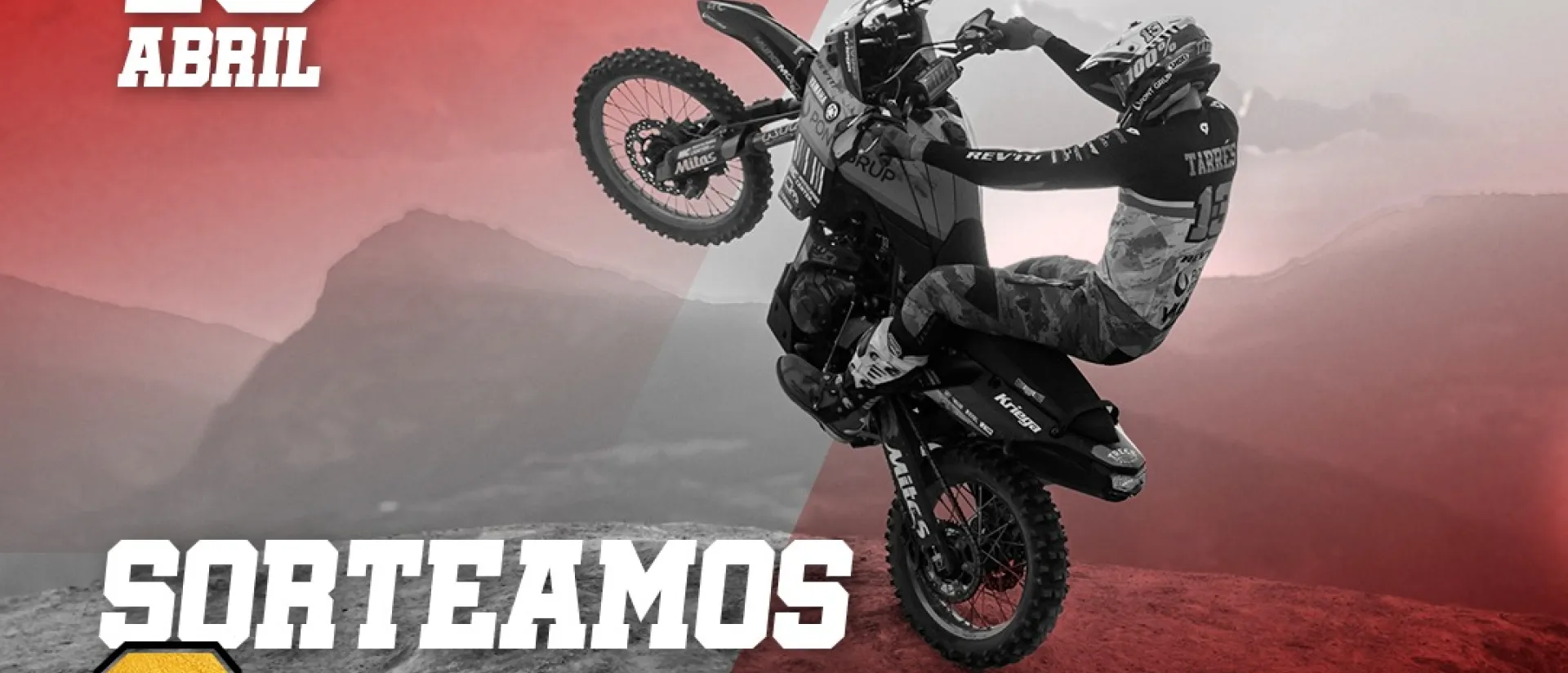 Curso de conducción con el Gigante de Hard Enduro Pol Tarrés el 15 de abril en el circuito Off-Road de Motorland Curso de conducción con el Gigante de Hard Enduro Pol Tarrés el 15 de abril en el circuito Off-Road de Motorland