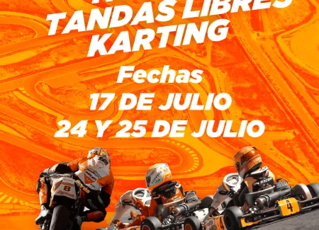 Tandas libres de motos y karts en el Karting Internacional