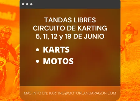 APERTURA -Tandas libres en el Karting Internacional