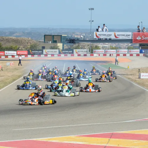 Hiltbrand, León, Macia, Sagrera y Vallve firman las poles del Nacional de Karting en MotorLand