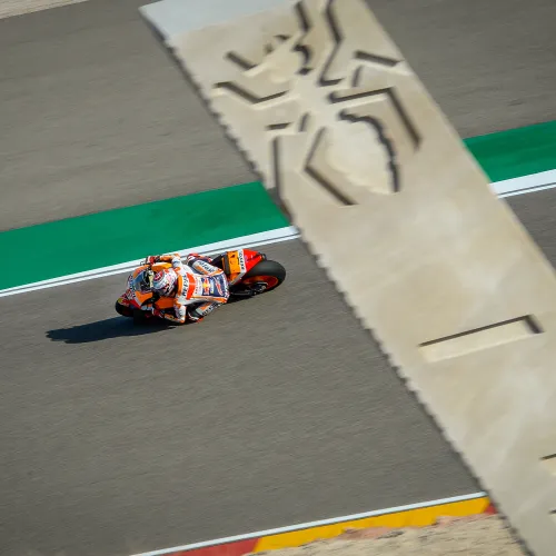 Márquez marca el ritmo en los libres del Gran Premio Movistar de Aragón de MotoGP