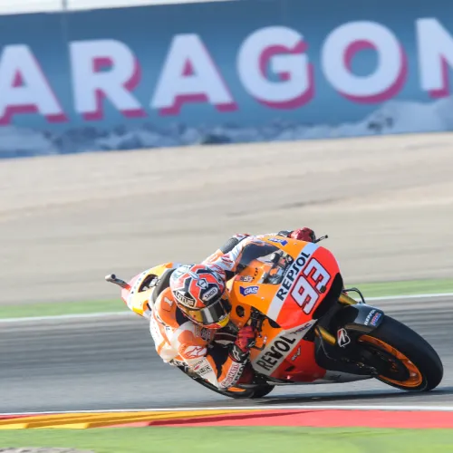 Márquez firma una pole de record en el Gran Premio Movistar de Aragón de MotoGP