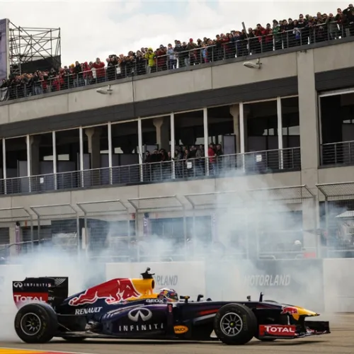 Exhibición del equipo Red Bull de Formula 1 entre las actividades de las World Series este fin de semana en MotorLand