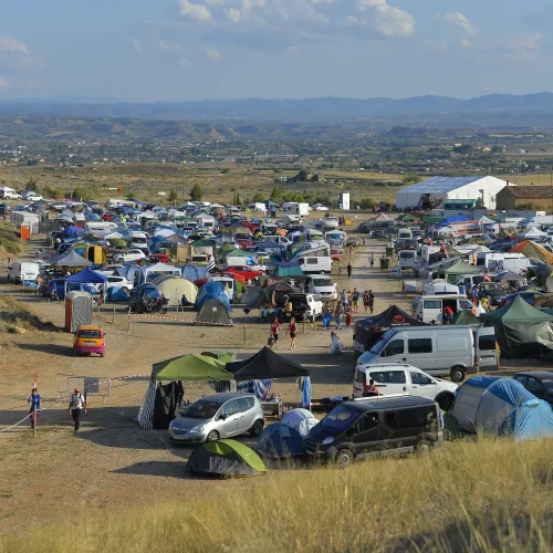 La Zona de Acampada Oficial, un lugar privilegiado para los aficionados en el Gran Premio GoPro de Aragón