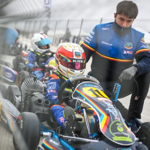 Día de carreras exigente para los pilotos del Campeonato Valenciano de Karting en Motorland Aragón