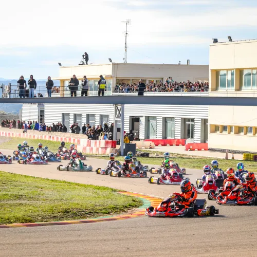 Domingo de carreras del CEK en el Karting Internacional de Motorland Aragón.