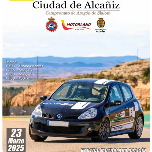 Campeonato Aragón de Slalom en MotorLand con triunfo para el zaragozano Daniel Cardiel en Motorland 