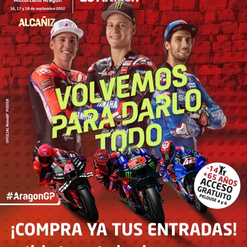 Comienza la cuenta atrás, menos de un mes para el Gran Premio Animoca Brands Aragón de MotoGP
