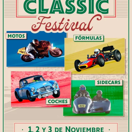 Las joyas del mundo de motor se dan cita en MotorLand Aragón con el Classic Festival dentro de una semana