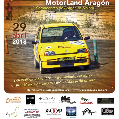 El VII Slalom Mixto MotorLand Aragón reunirá este domingo a 37 pilotos en la tercera cita del Regional 