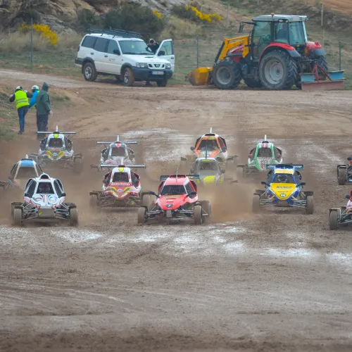 El Campeonato de España de Autocross se pone en marcha en MotorLand Aragón