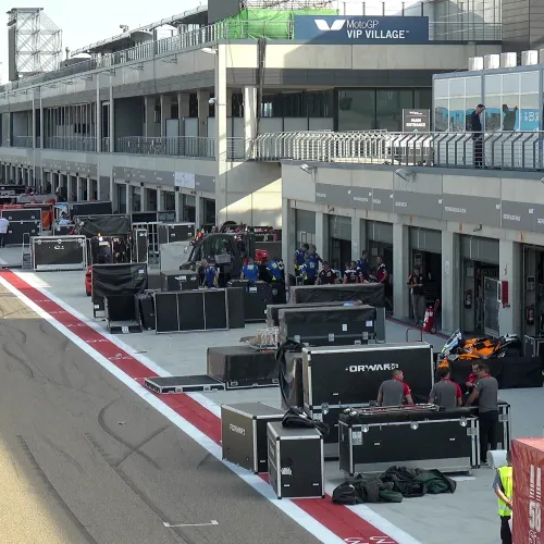 El mundial de MotoGP continúa su carrera (logística) desde MotorLand Aragón