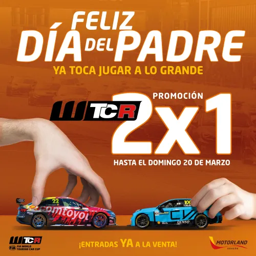 A la venta las entradas del Campeonato del Mundial de Turismos con una promoción especial para el día del padre.