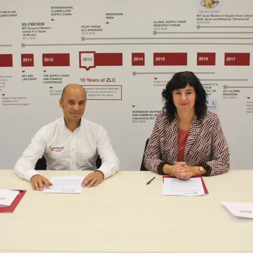 MotorLand Aragón y la Fundación Zaragoza Logistics Center suman fuerzas para el desarrollo de proyectos vinculados a la logística y la cadena de suministro