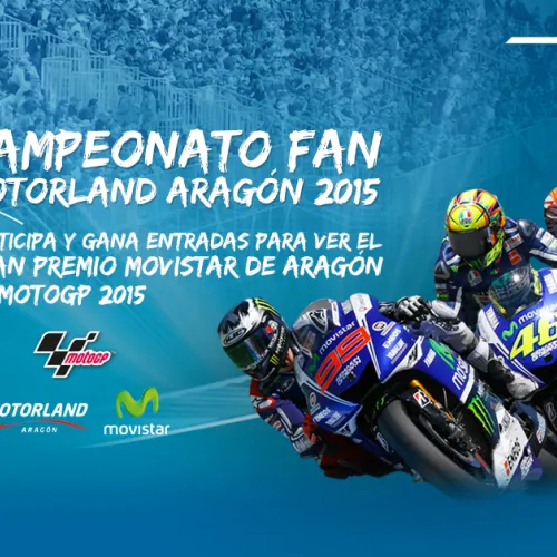 Entradas de paddock y tribuna para el GP de Aragón de MotoGP, premios del III Campeonato Fan MotorLand