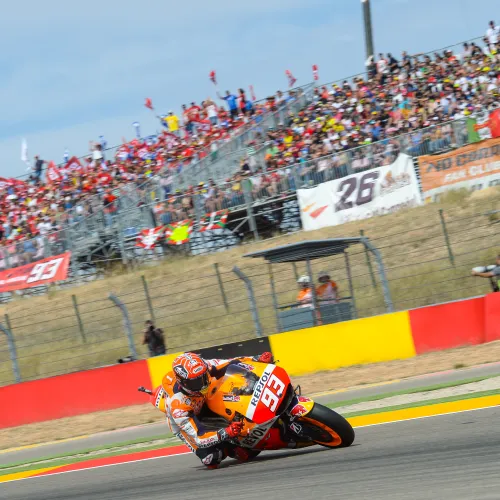 Poles de récord de Márquez, Rabat y Bastianini en el Gran Premio Movistar de Aragón de MotoGP