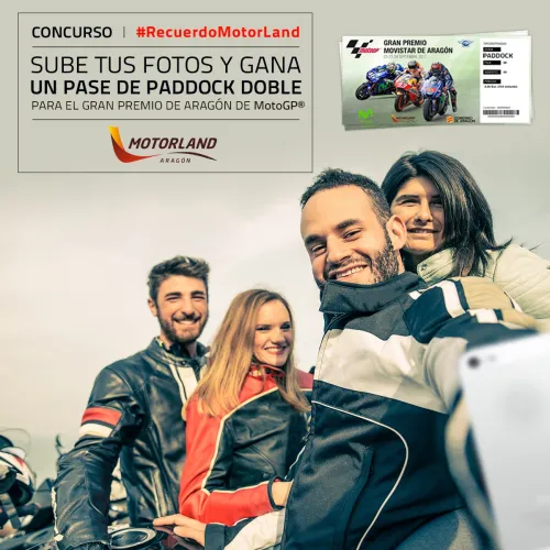 MotorLand lanza un concurso en Twitter e Instagram con un exclusivo pase de paddock doble para MotoGP como premio