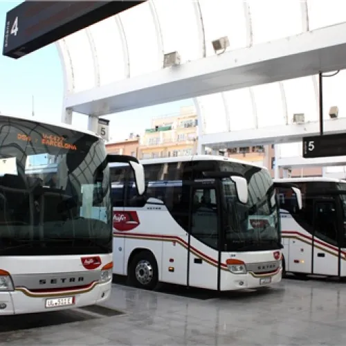 Preparado el dispositivo de autobuses para el Gran Premio de Aragón de MotoGP