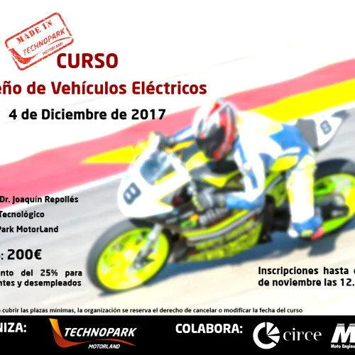 TechnoPark MotorLand acogerá el curso de formación: 'Diseño de Vehículos Eléctricos'