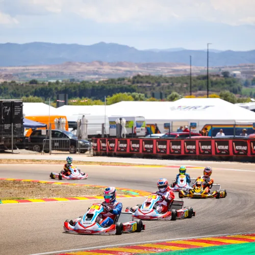 Entretenido sábado de clasificaciones para el CEK en el Karting de MotorLand Aragón previas a las diez carreras del domingo