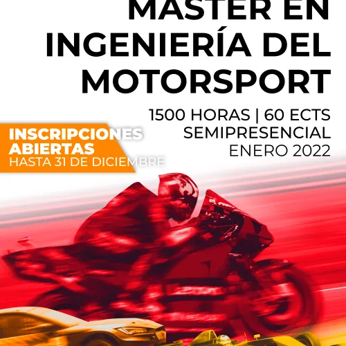 Segunda edición del Máster en Ingeniería del Motorsport en Motorland Aragón. Ya puedes reservar tu plaza.