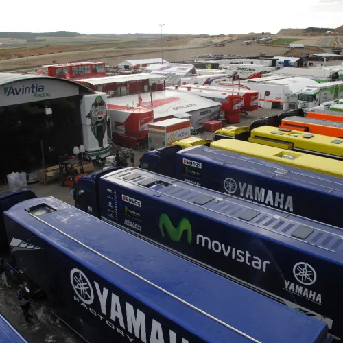 Los equipos y organización de MotoGP desembarcan ya en MotorLand Aragón