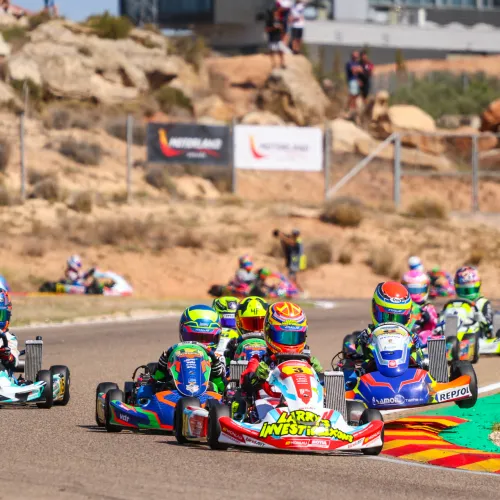 Un histórico Campeonato de España de Karting bate el récord de inscripción en MotorLand Aragón