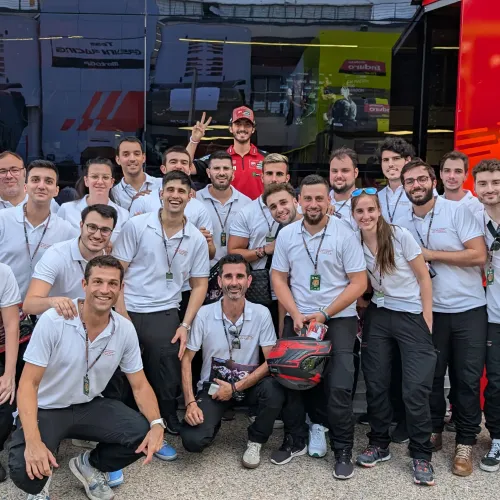 Los estudiantes del Máster en Ingeniería del Motorsport vivieron la emoción del Gran Premio GoPro de Aragón de MotoGP