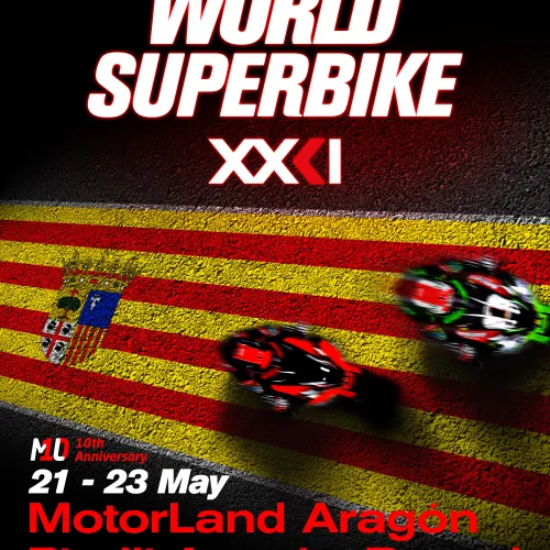 Cuenta atrás para el inicio del Campeonato del Mundo MOTUL FIM de Superbike en Motorland Aragón en su décimo aniversario.