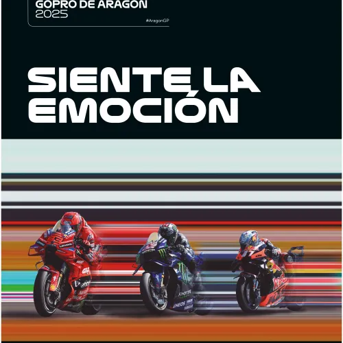MotorLand presenta la nueva imagen de MotoGP con el cartel oficial del Gran Premio GoPro de Aragón 2025